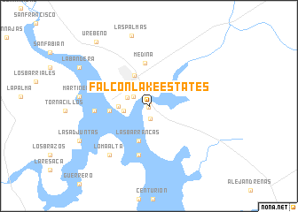 map of Falcon Lake Estates