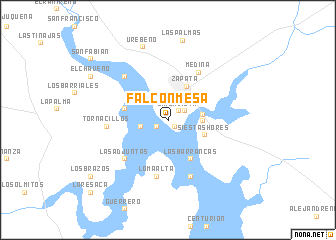 map of Falcon Mesa