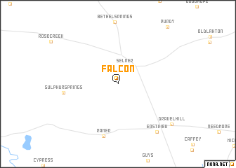 map of Falcon