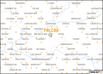 map of Falcou