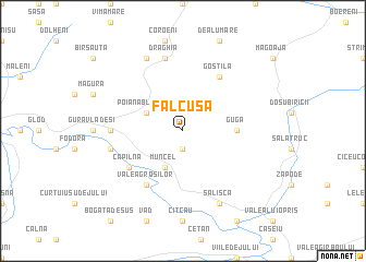 map of Fălcuşa