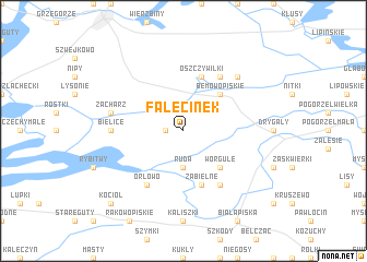 map of Falęcinek