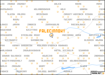 map of Falęcin Nowy