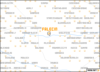 map of Falęcin