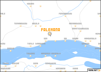 map of Falémana