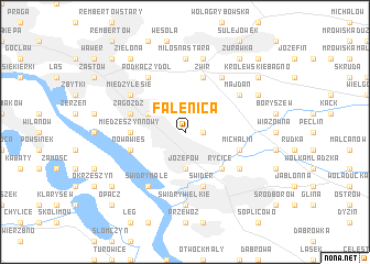 map of Falenica