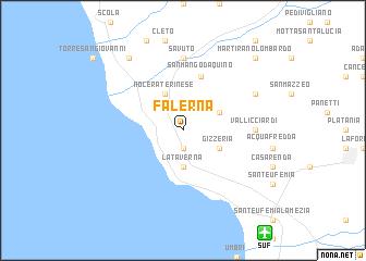 map of Falerna