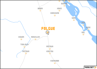 map of Falgué