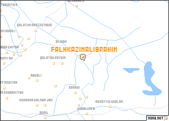 map of Falḩ Kāz̧im al Ibrāhīm