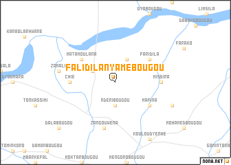 map of Falidila Nyamébougou