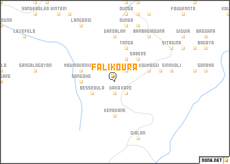 map of Falikoura