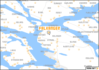 map of Falkanger