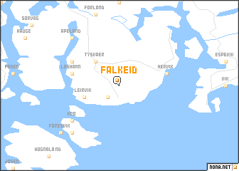 map of Falkeid