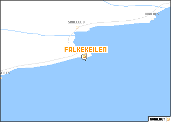 map of Falkekeilen