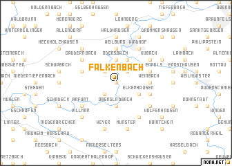 map of Falkenbach