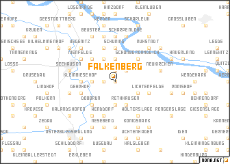 map of Falkenberg