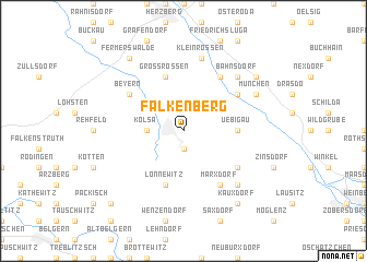 map of Falkenberg