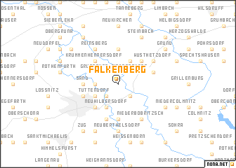 map of Falkenberg