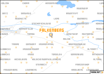 map of Falkenberg