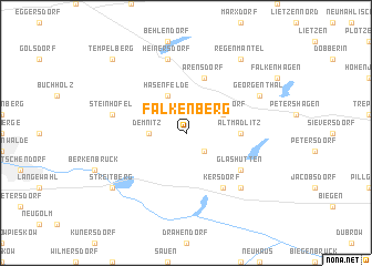 map of Falkenberg