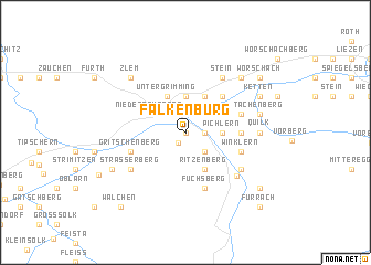 map of Falkenburg