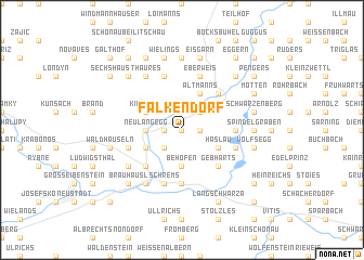 map of Falkendorf