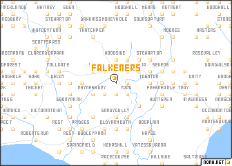 map of Falkeners