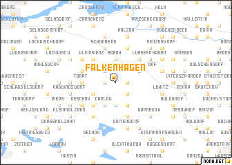 map of Falkenhagen