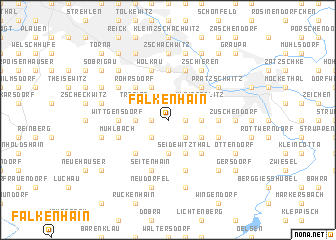 map of Falkenhain