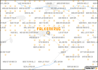 map of Falkenkrug