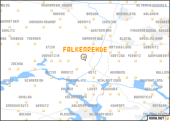 map of Falkenrehde