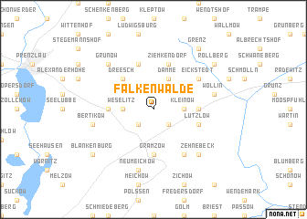 map of Falkenwalde