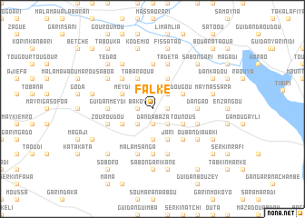 map of Falké