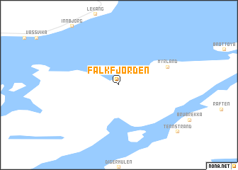map of Falkfjorden