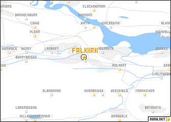 map of Falkirk