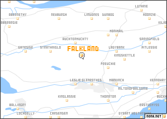 map of Falkland