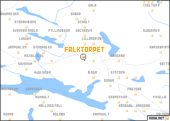 map of Falktorpet
