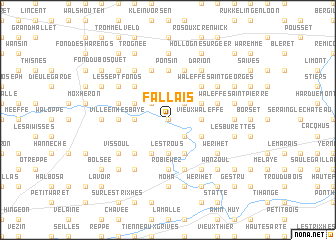 map of Fallais