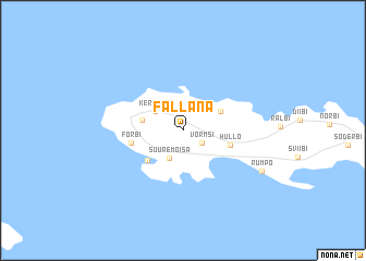 map of Fällana