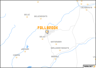 map of Fallbrook