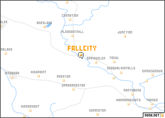 map of Fall City
