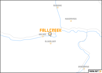 map of Fall Creek