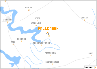 map of Fall Creek