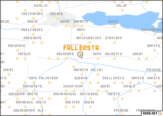 map of Fällersta