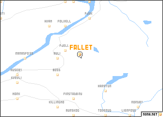 map of Fallet