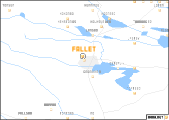 map of Fallet