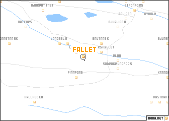 map of Fallet