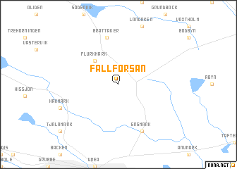 map of Fällforsån