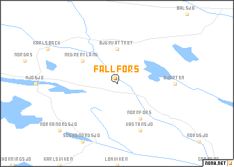 map of Fällfors