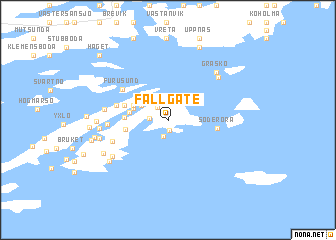 map of Fällgate
